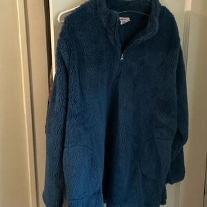 American Sweetheart blue long fleece jacket size XL.